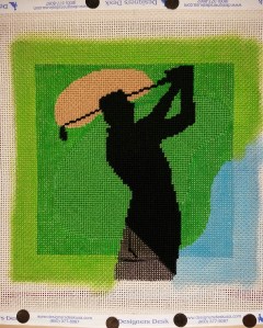 Golfer painted border